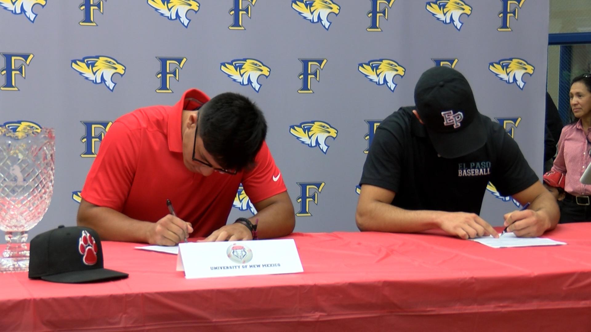 akers and gutierrez sign to play collegiate baseball